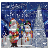Keyboard for christmas icon
