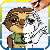 How To Draw Disney zootopia icon