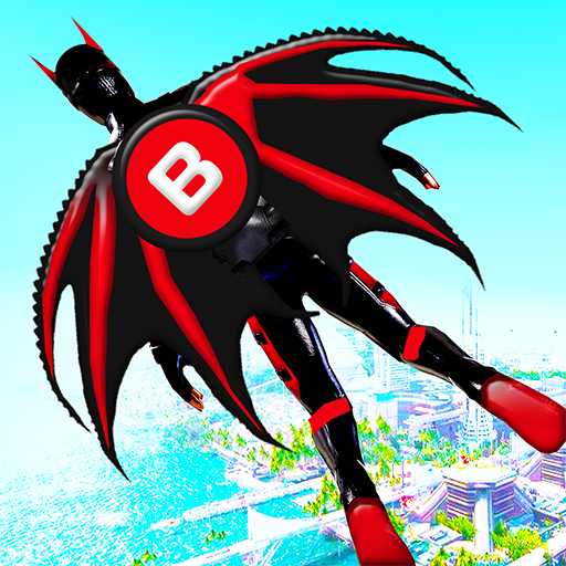 Flying Bat SuperHero Fight 3D icon