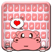 Emoji Keyboard - Cute Hippo Theme icon