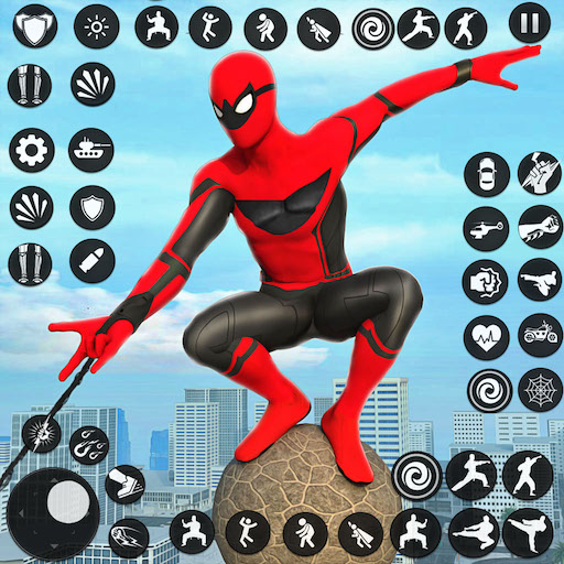 Spider Rope Hero Gangster Game icon