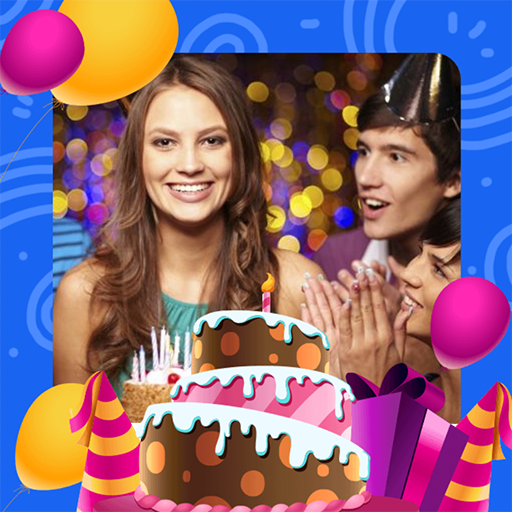 Happy birthday video 🎂 with photos and music أيقونة