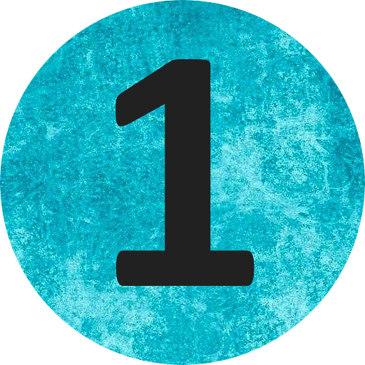 One-number-game icon