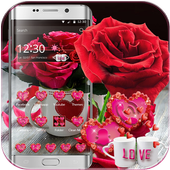 Red Rose Theme Love Valentine icon