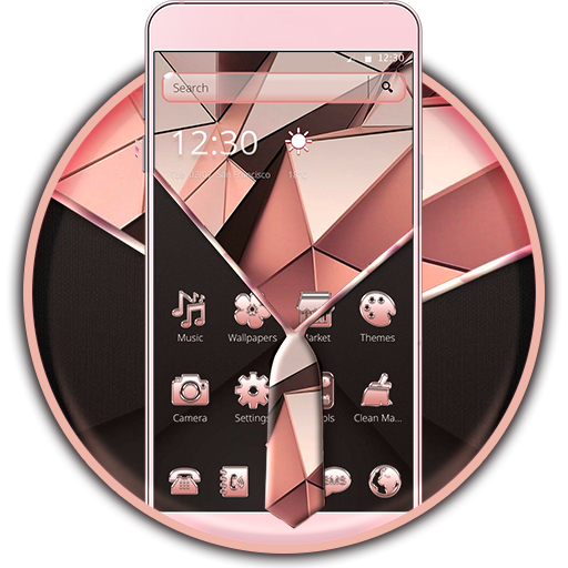 Pink Black Business Theme icon