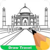 How To Draw Travel Places