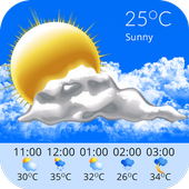 24/7 Weather &amp; Radar Forecast أيقونة
