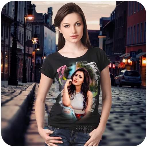 Girls T-Shirt Photo Frame أيقونة