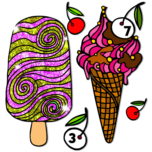 Ice Cream Paint by Numbers icon