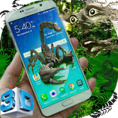 scorpion in phone funny joke icon