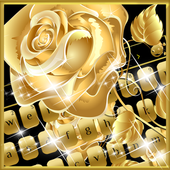 روز الذهبي لوحة المفاتيح أيقونة