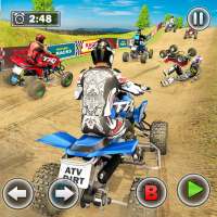 Dirt Track Racing ATV Quad Bike Racer Champion 3D