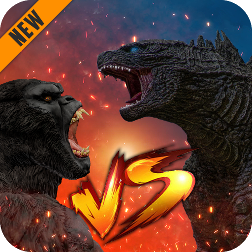 Godzilla &amp; Kong 2021: Angry Monster Fighting Games icon