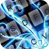 GO Keyboard Blue Neon icon