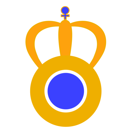 Ball to ring 2D icon