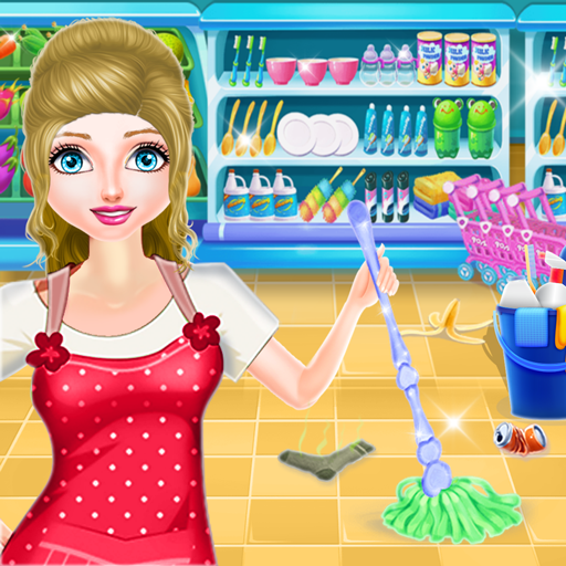 Supermarket Cleaning Games For Girls 2020 icon