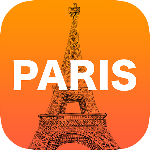 Paris City Map Guide Travel icon