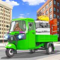 City Rickshaw Cargo Transport: Driver Simulator 3D