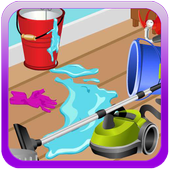 Car garage cleaning games icon