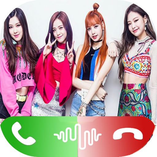 black pink Call Me! Fake Video Call icon