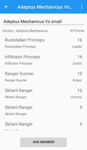 Kill Team Manager screenshot 2