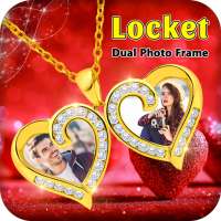 Locket Dual Photo Frame