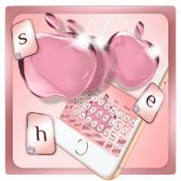 Plush Rose Apple Keyboard Theme on 9Apps