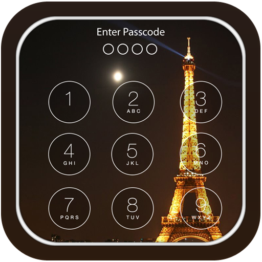 Paris Night Lock Screen icon