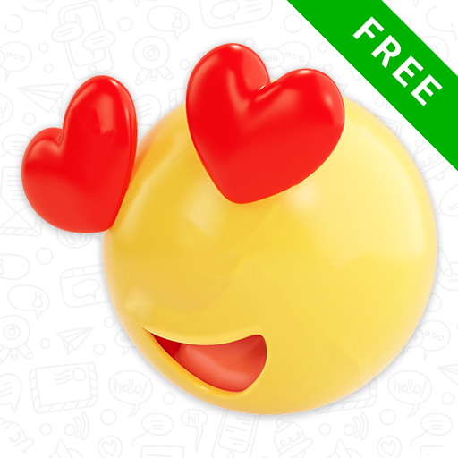 Free All Emoji Keyboard Chat Stickers, Heart Gifs icon
