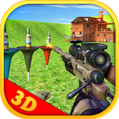 Sniper 3D Bottle Shooting icon
