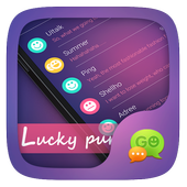 (FREE)GO SMS LUCKYPURPLE THEME icon