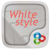 White Style GO Launcher Theme on 9Apps