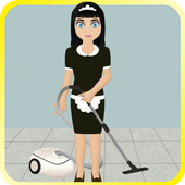 girl clean games icon