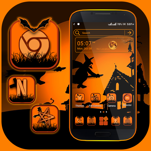 Halloween Dark Night Launcher Theme icon