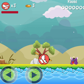 Red Super Ball : 4 different worlds icon