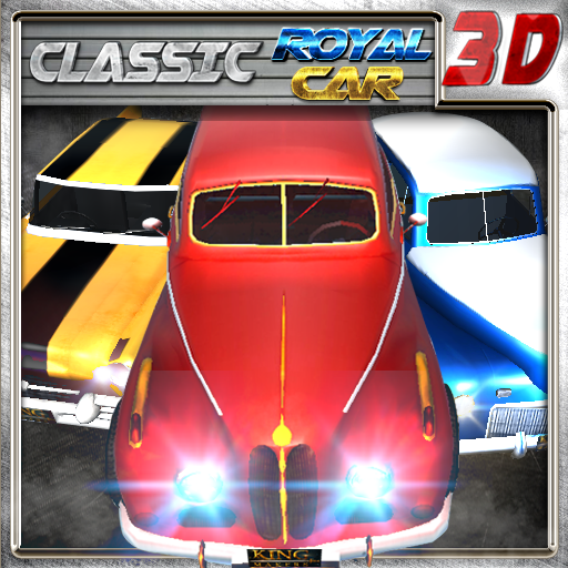 Classic royal car 3d icon