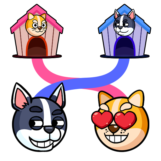 Connect Love Doge: Draw Puzzle icon