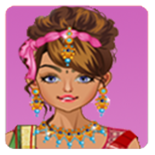 सुंदर भारतीय लड़की को तैयार करें आइकन