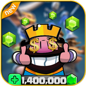 Gems Clash Royale 2 Prank icon