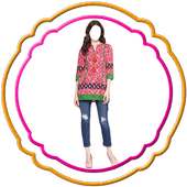 Women Fashion - Jeans Kurta