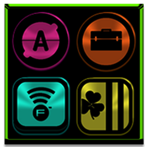 Black and Colors Icon Pack icon
