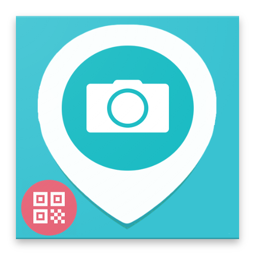 Location Camera with GPS QR code icon