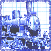 Paper Train - Carry stickman passengers icon