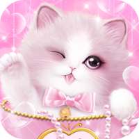 Pink Cute Cats Theme on 9Apps