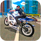 Police Bike Crime Chase Sim icon