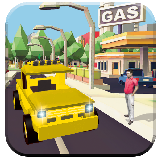 Monster Smashy Cars-Blocky City Driving Adventures icon