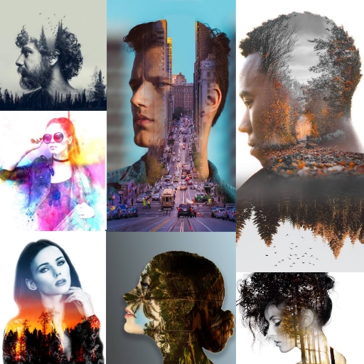 Split Picture blender editor – Auto Photo mix icon