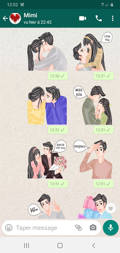 Love Couple Sexy Hot Stickers screenshot 2