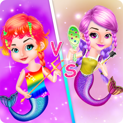 Triplet Princess Mermaid Braids Beauty Hair Salon icon