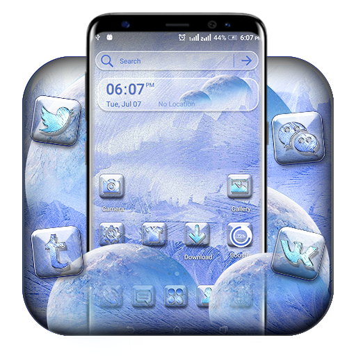 Blue Texture Launcher Theme icon